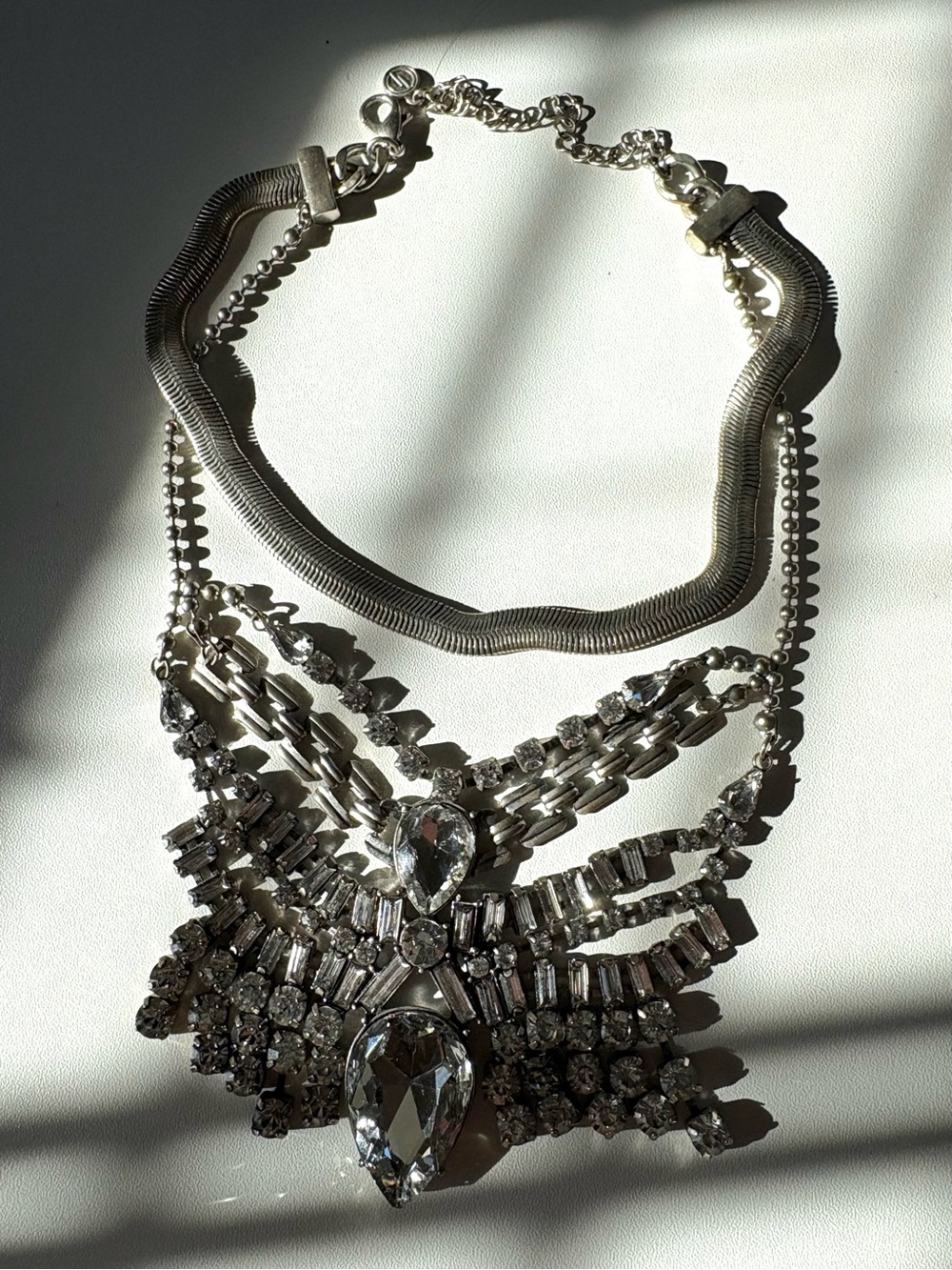 Authentic DYLANLEX Crystal Statement Bib Necklace  | 2018-2020